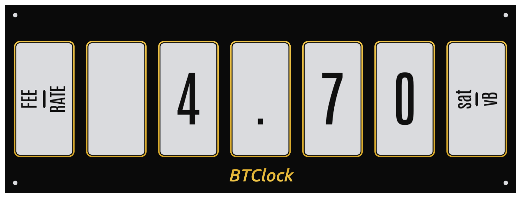 Block fee rate — decimal